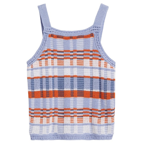 Banana Republic Tops - Banana Republic Plaid Cropped Sweater Tank